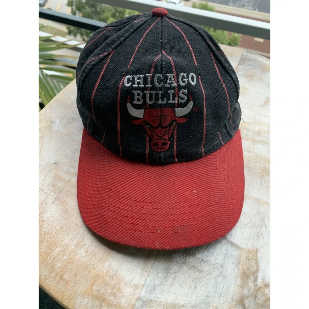 Set Of 2 Rare Vintage Chicago Bulls Hat Worn Hat With Defects NBA Basketball Hat